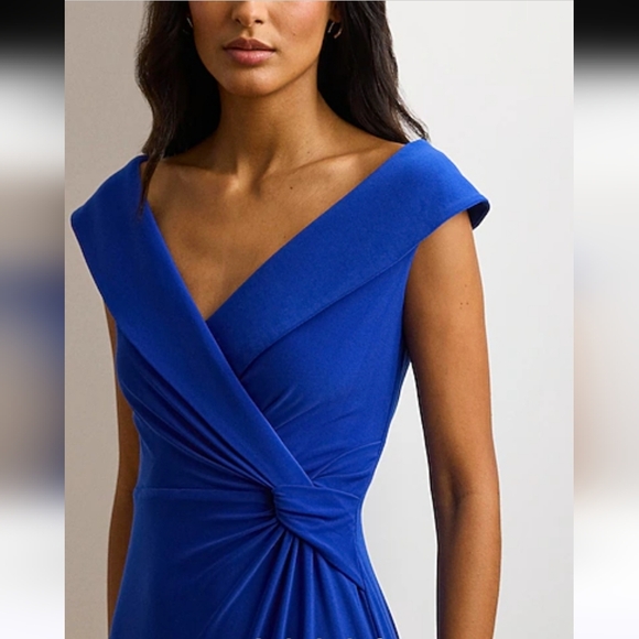 LRL Jersey off The Shoulder Gown - Picture 3 of 5